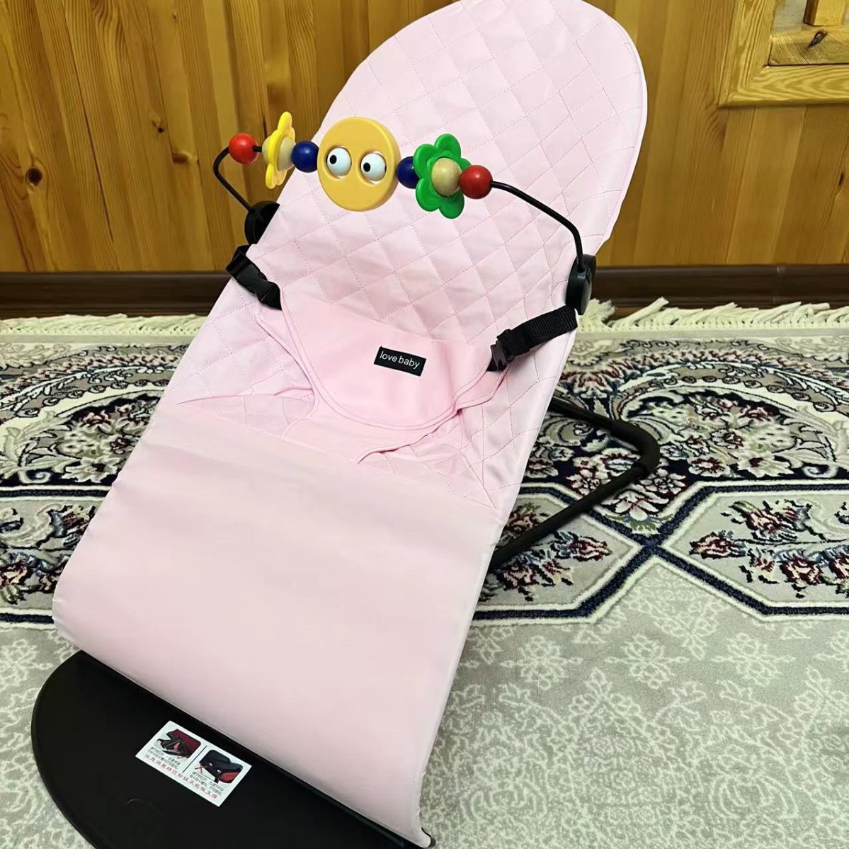 Baby rocking chair soothing rocking chair baby foldable balance rocking chair to coax sleep coax baby artifact wholesale