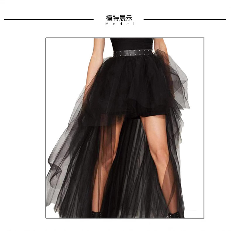 Европейская и американская летняя новая иностранная торговая сетчатая юбка большого размера с размахом сексуальная юбка для оптовых продаж