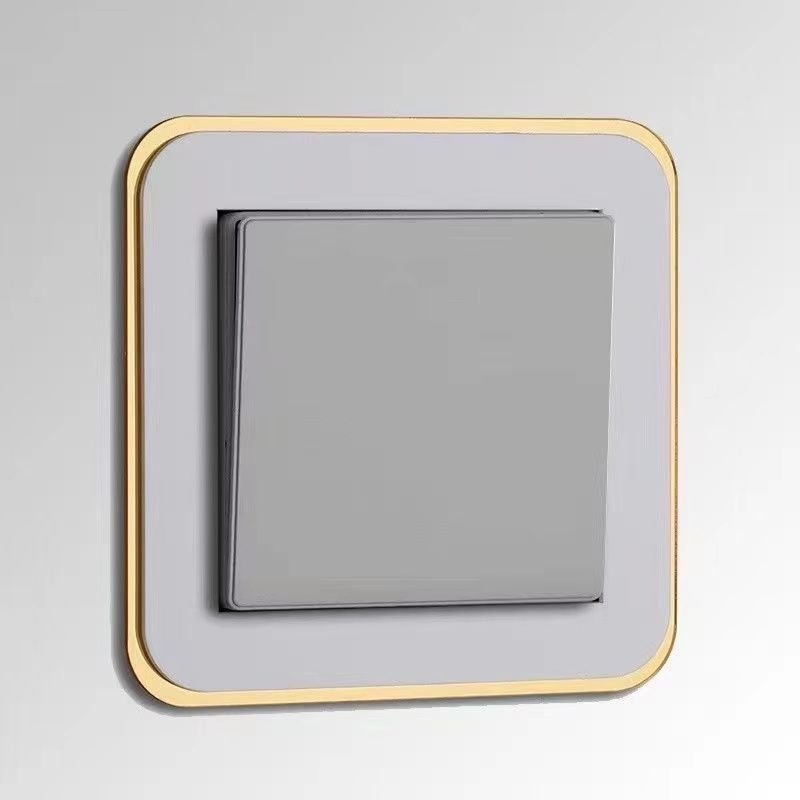 Light Luxury Style Switch Sticker Protective Cover Living Room Non-Stick Waterproof Household Modern Switch Socket Simple Socket Decoration