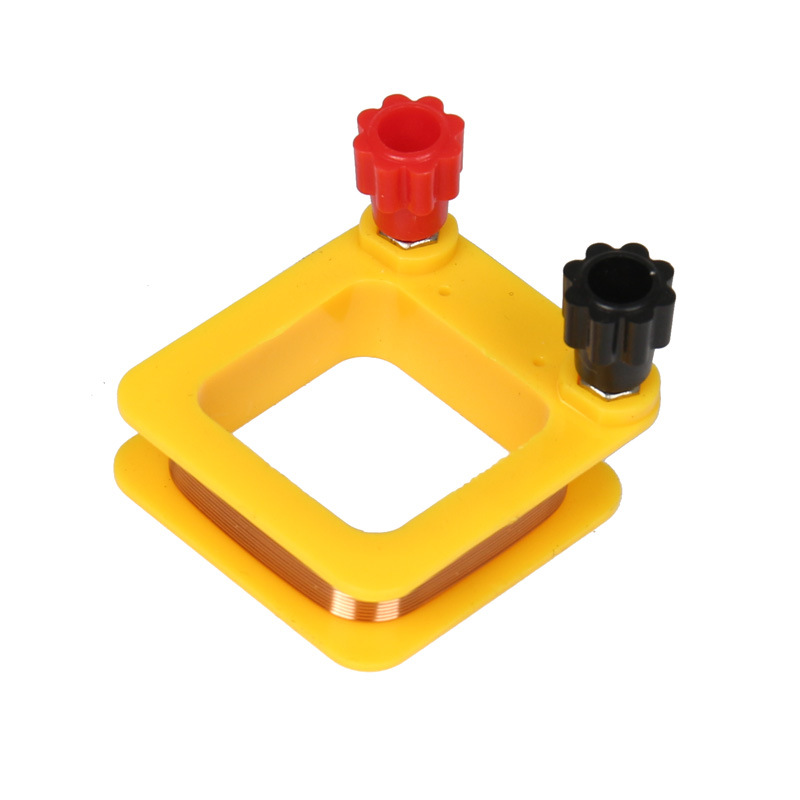 Square coil enameled wire ring magnetic electric material junior high school physics electromagnetism experiment equipment cutting magnetic induction wire