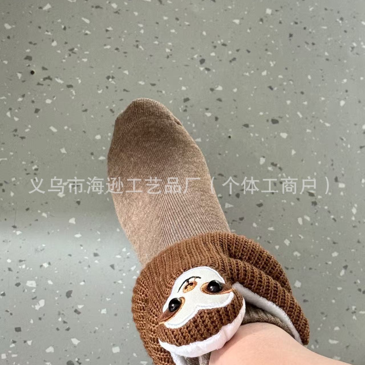 Cross-Border New 3D Knit Animal Socks Plush Crochet Animal Socks Cute Animal Socks
