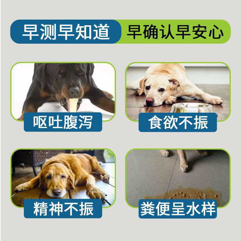 Canine Distemper/Canine Parvovirus/Canine Coronavirus Antigen Rapid Detection Card 3 Boxes of Pet Supplies Test Paper Detection Board