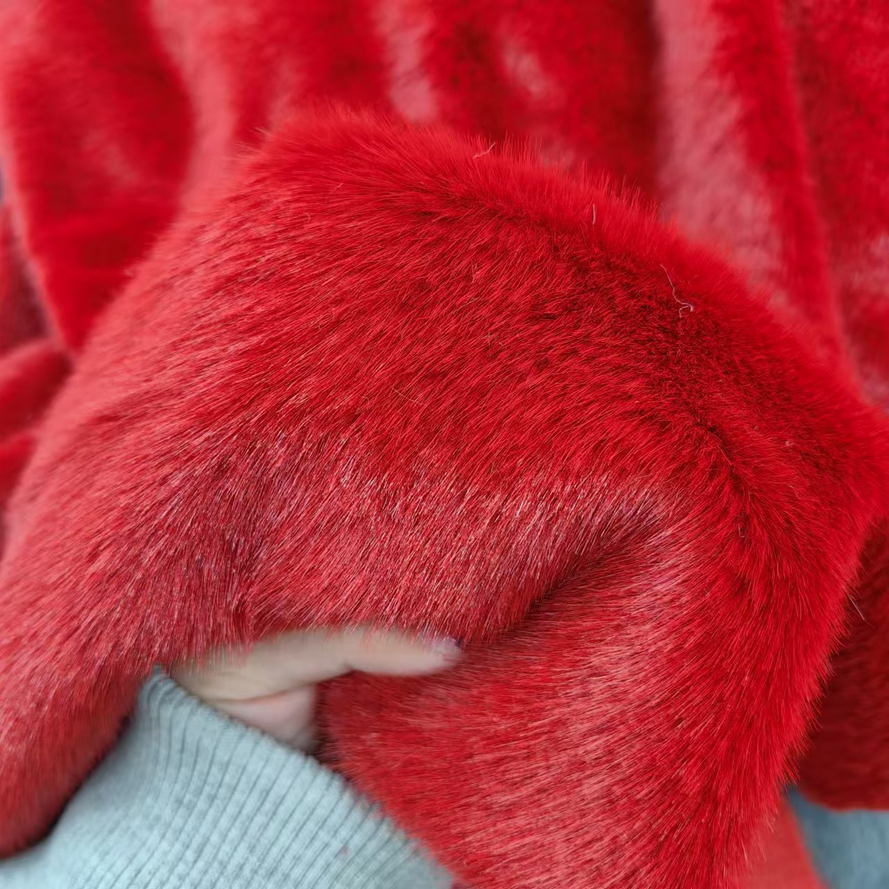 Xiaomi mink mink velvet super soft velvet cloth toy warm coat shoes luggage plush fabric fur integrated autumn and winter