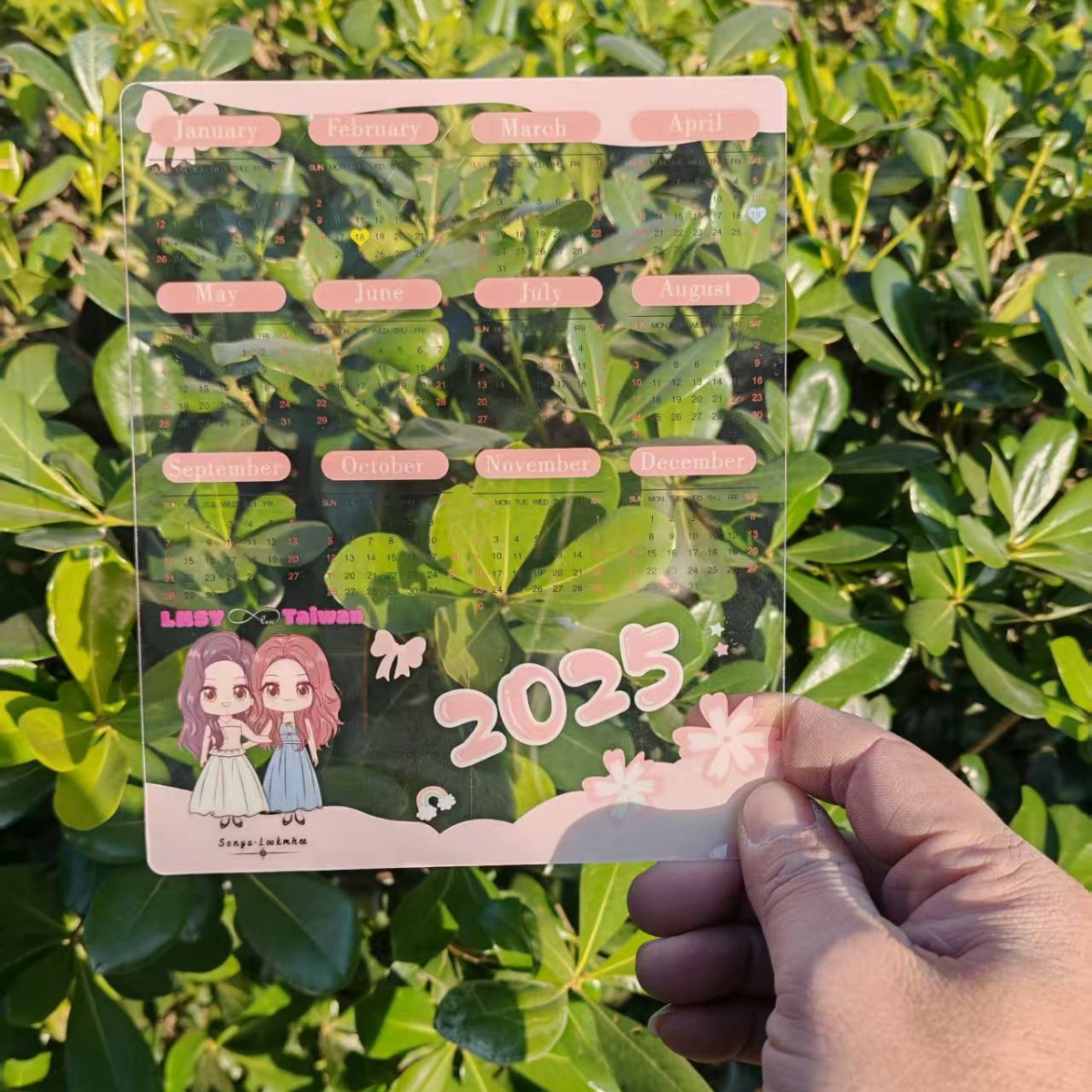 Star Transparent Card Customization Cartoon Anime Small Card Pvc Transparent Card 2026 Calendar Transparent Hand Banner Kuromi Card Bookmark