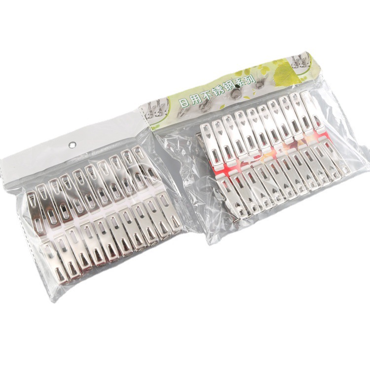 Stainless Steel Clip Spring Bed Quilt Clip Opening Clip Clothes Sock Rack Flat Mouth Clothes Drying Clip Clothes Drying Clip