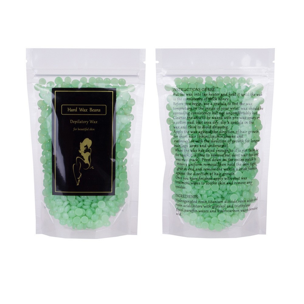 No paper depilatory wax honey bean solid depilatory wax bean wax therapy 50g bag 10 flavor optional