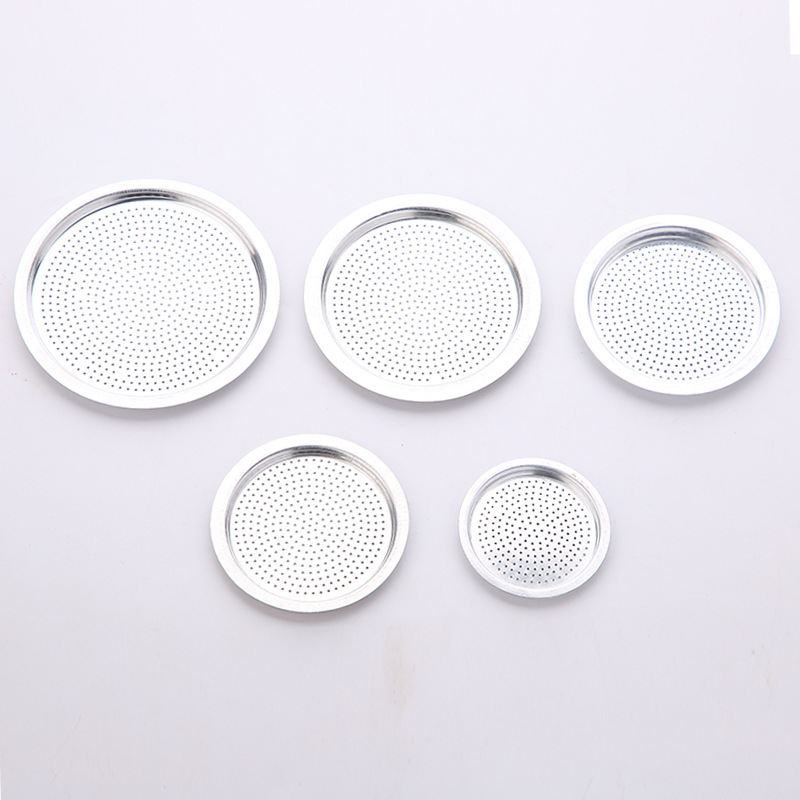 Cross-border Explosions Aluminum Coffee Pot Special Mesh Moka Pot Filter Coffee Appliance Replacement Mesh