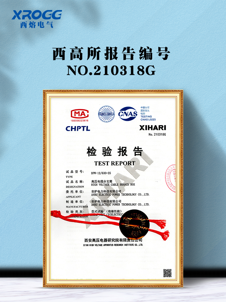 Xi Rong 10Kv High-Voltage Cable Branch Box Dfw-12Kv/630A Outdoor T-Type Distribution European-Style Transfer and Tapping Box