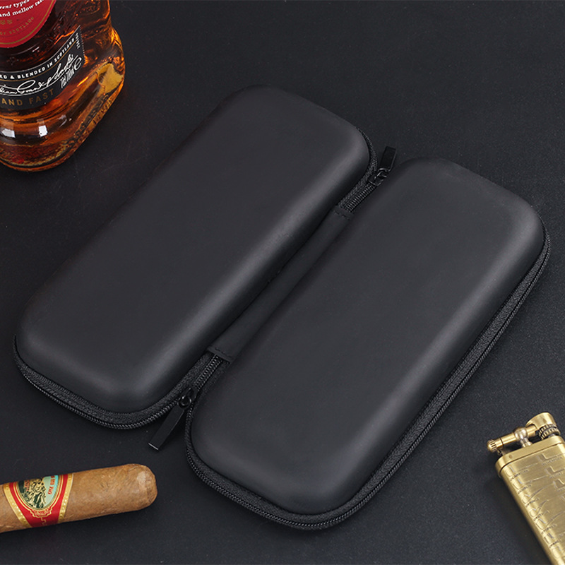Ins Portable Cigar Bag 6 Pieces 8 Pieces Large Capacity Cigar Storage Box Outdoor Travel Men's Cigar Carry-On Bag