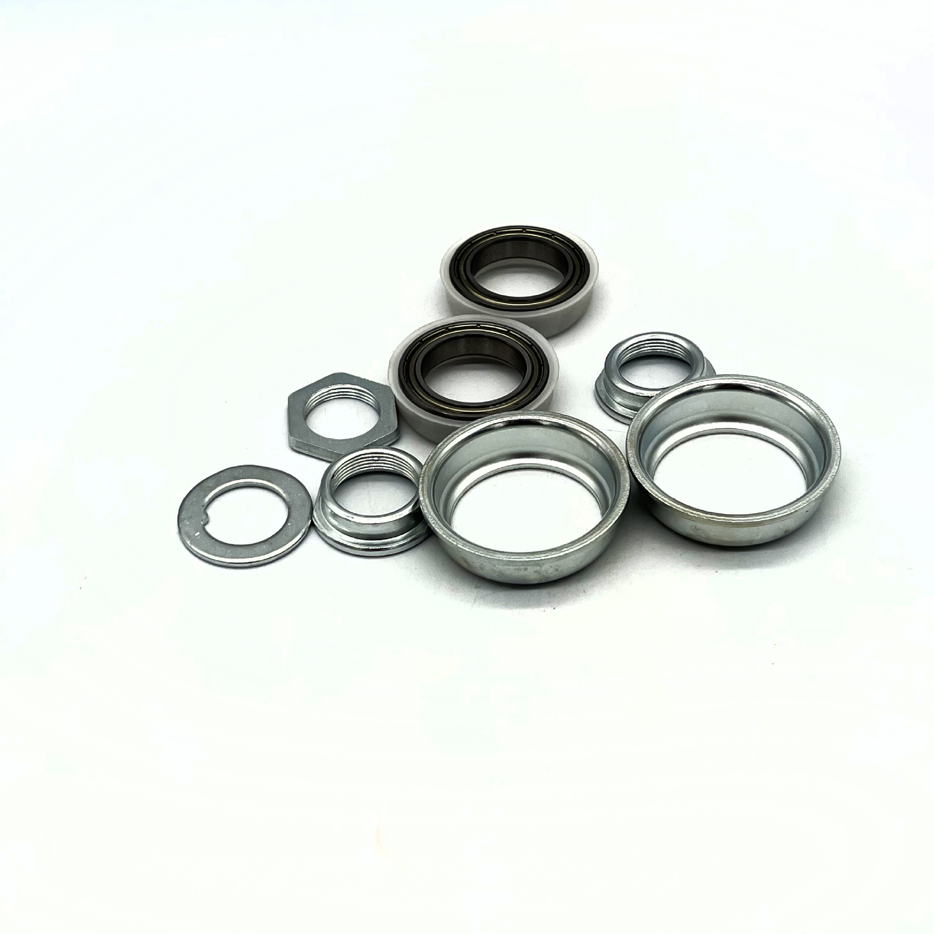 High-End Crankset with Integrated Chainring for Bicycles, Bearing Set, Chainring, Threaded for Children's Bikes