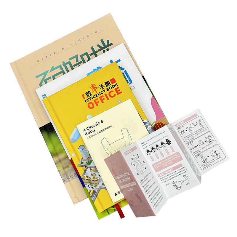 Corporate Album Printing Factory Copper Paper Leaflet Printing Folding Instructions Custom Brochure Brochure Printing