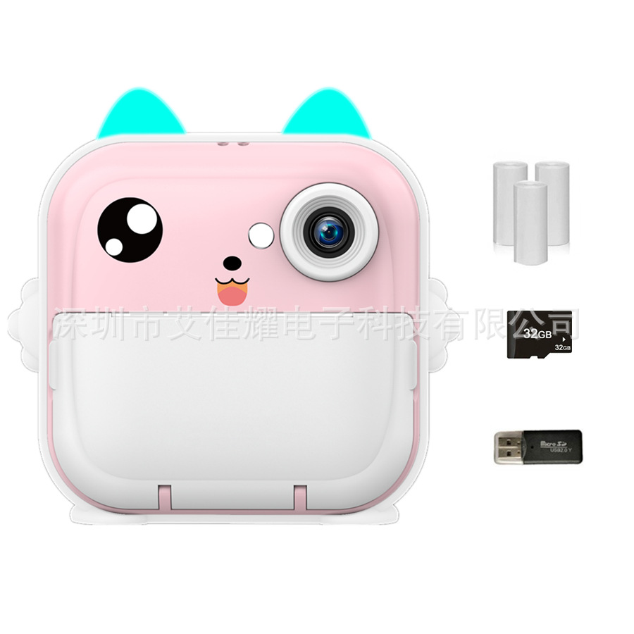 Cross-border New Q5 Children's Digital Camera Mini Cute Cartoon HD Thermal Printing Camera