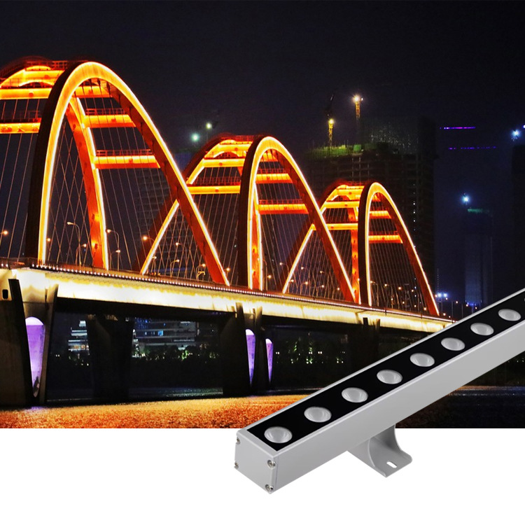 New Led Wall Washer Outdoor Waterproof 24V Hotel House Building Exterior Wall Light Bridge Lighting Rgb Line Light