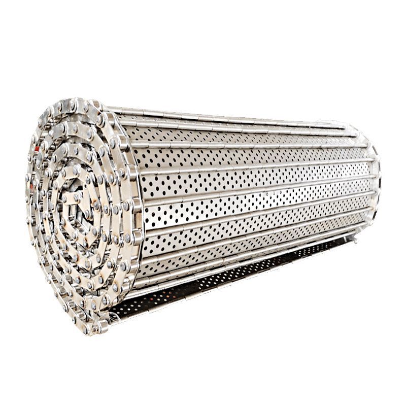 304 stainless steel mesh chain conveyor belt industrial transmission belt high temperature resistant conveyor mesh chain herringbone mesh conveyor belt