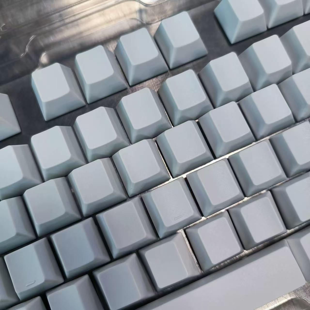 Original Height Keycap Material White Unengraved Pbt Material Easy to Color Mechanical Keyboard Blank Keycap Material