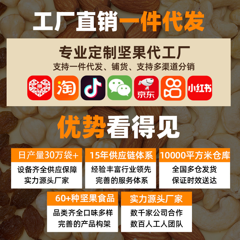 Grab Amber Walnut Kernels for Less Than Two Yuan Per Bag. 50g Bags. Multiple Choices. More Discounts. Must-Have Crispy Nut Snacks