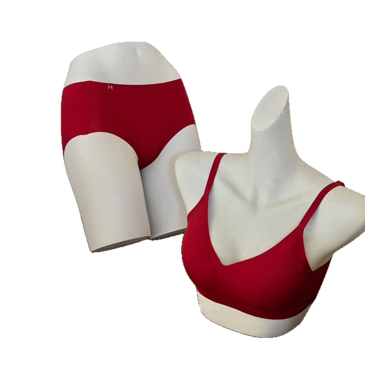 2025 New Big Red Women's Intimates Set Lifting Jelly Push-Up Invisible Seamless Bra Box