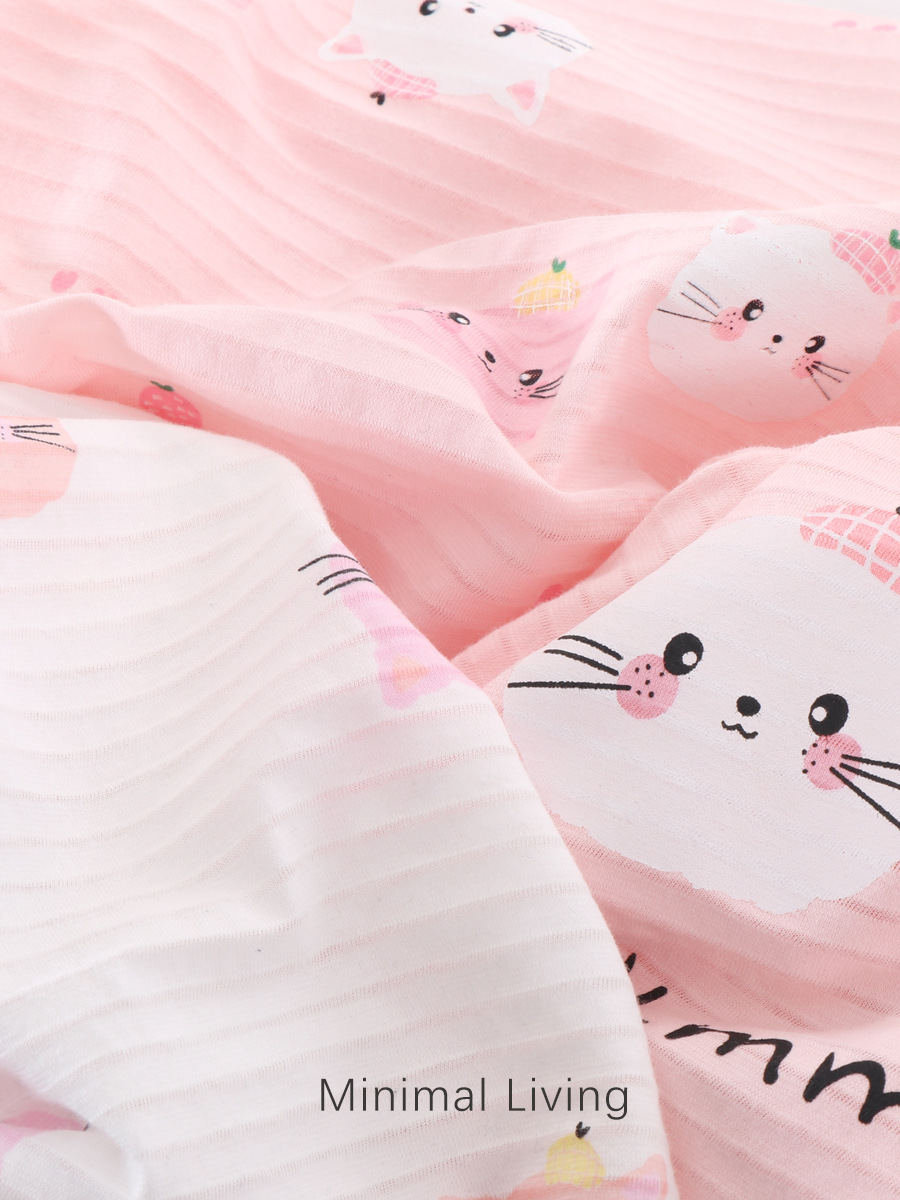 Girls' Nightgown Summer Thin Breathable Comprehensive Children's Pajamas Girls' Medium and Large Children's Air-Conditioned Clothes Home Clothes New Style