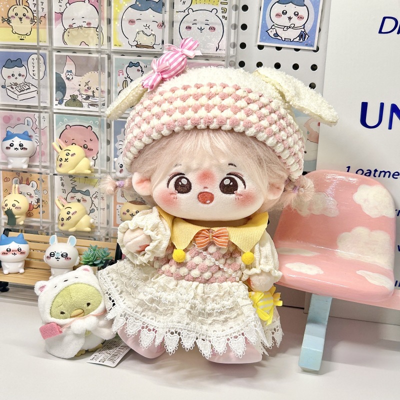 20cm Baby Clothes Cotton Doll Dress-Up Clothes Cute Super Cute New Plush Doll Doll Set Original Ready Stock