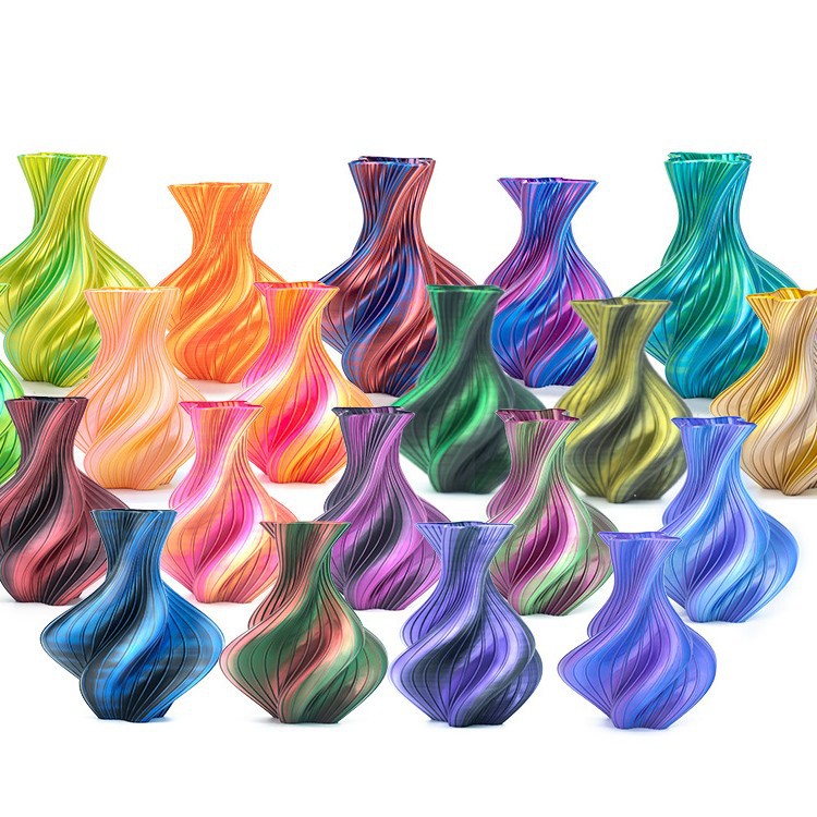 Toksen3D Printing Filament Pla Silk Two-Color 1Kg3D Printer Filament Pla Silk Filament