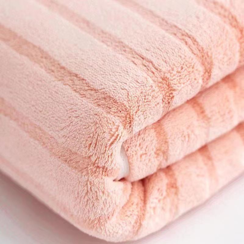 Manufacturer Wholesale Coral Velvet Towels Thickened Water-Absorbent Lint-Free Striped Towels Five-Pack Gift High-End Towels