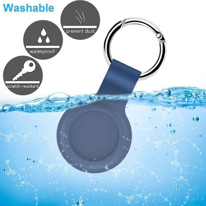 Suitable for Apple AirTag Silicone Protective Case airtags Location Tracker Anti-lost Keychain for iphone