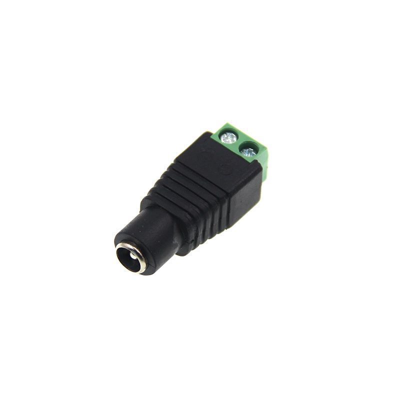 Dc Female 5.5X2.1 Plug Solder-Free Surveillance Camera Power Adapter Dc to Green Terminal Conversion