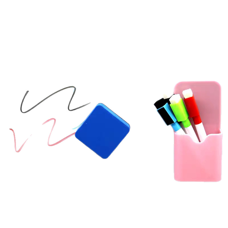 Manufacturer Wholesale Whiteboard Eraser Magnetic Eva Felt Cloth Blackboard Eraser 5*5 Square Eraser Colorful Square