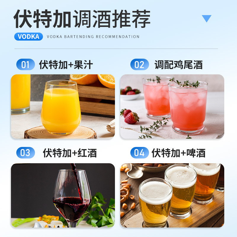 Water of Life Vodka 96-degree High Spirits Barging Foreign Wine Base Wine Full Case Pre-Barging Bottled 700 ml