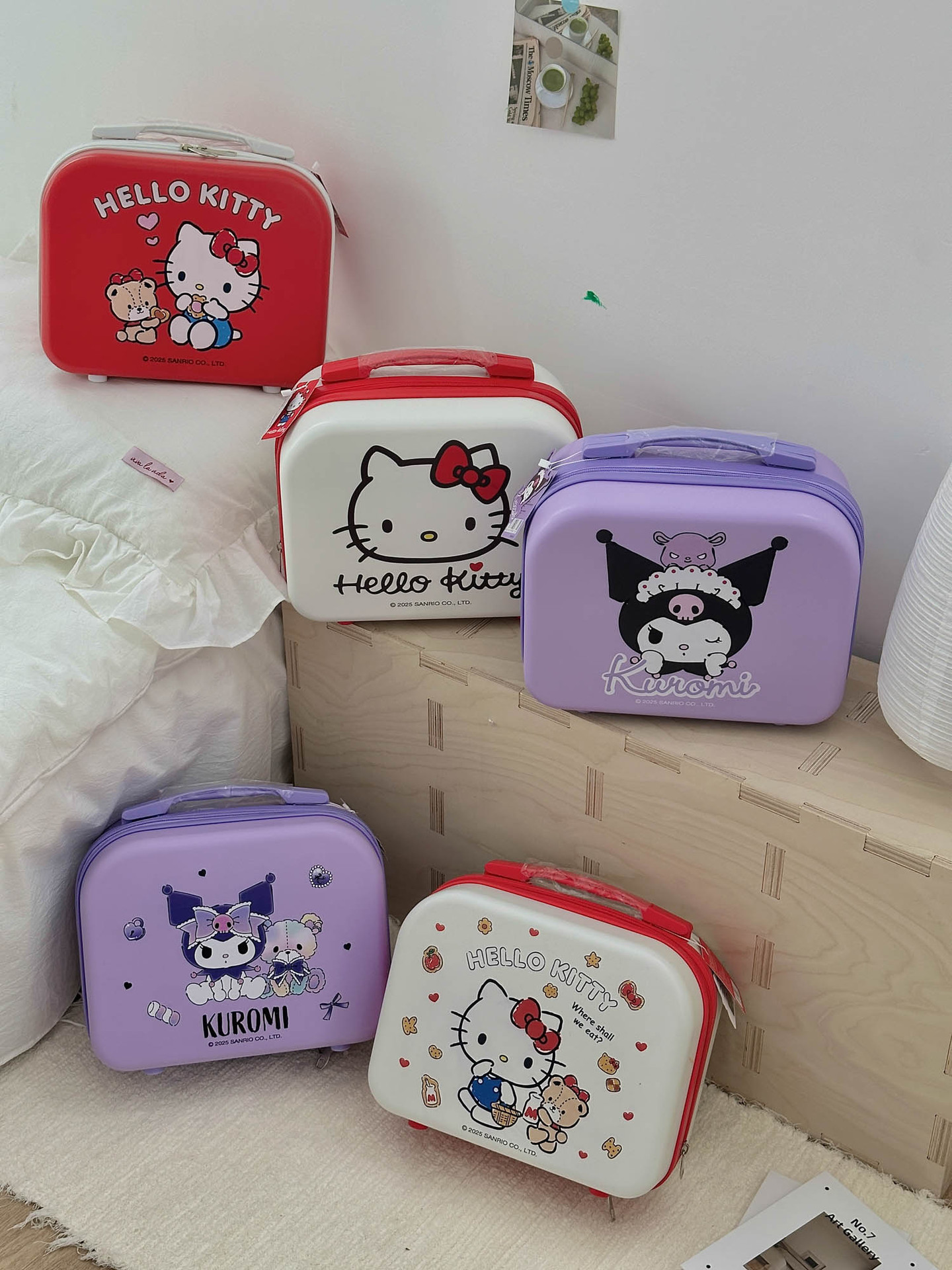 Sanrio Genuine Authorized Cute Cosmetic Case Large Capacity Portable Storage Outgoing Portable Beauty Case Suitcase