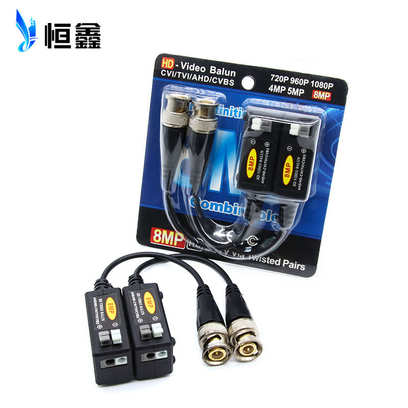 Wholesale Hd Twisted Pair Transmitter Camera Passive Bnc to Network Cable Extender 8Mpvideobalun