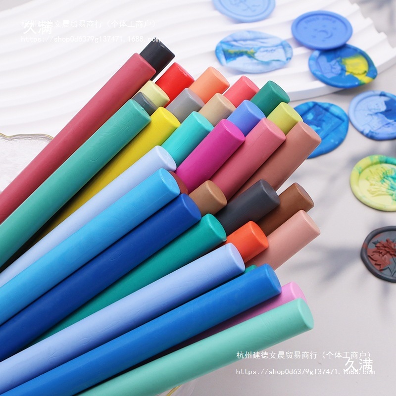 Round Fire Paint Wax Sticks Can Be Used with Fire Paint Guns to Seal Wax Envelopes and Seals. 90 Colors Are Available