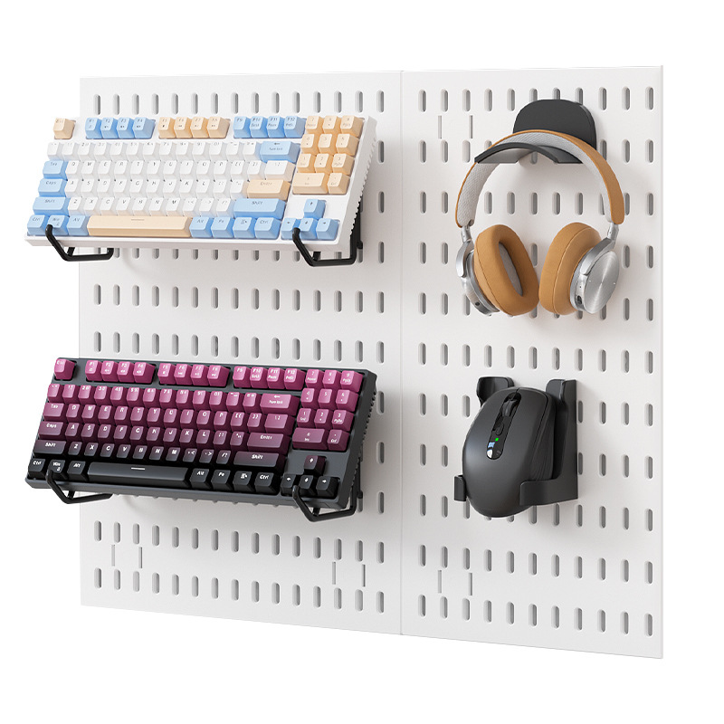 No Punching Hole Board Wall Combination DIY Shape Wall Study Entrance Porch Storage Good Things Hook Partition Rack