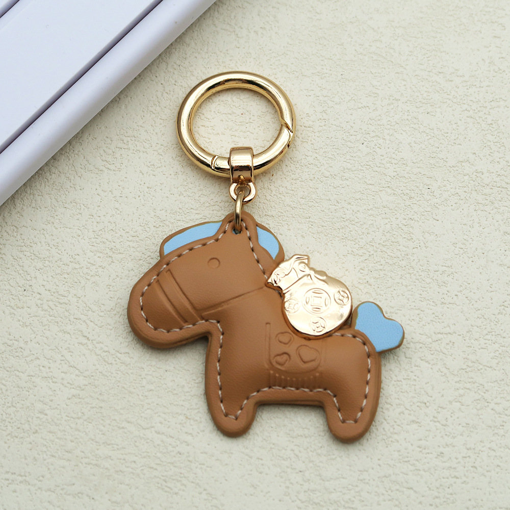 Right now rich pendant cute cartoon pony bag pendant male and female couple pendant car key chain ring