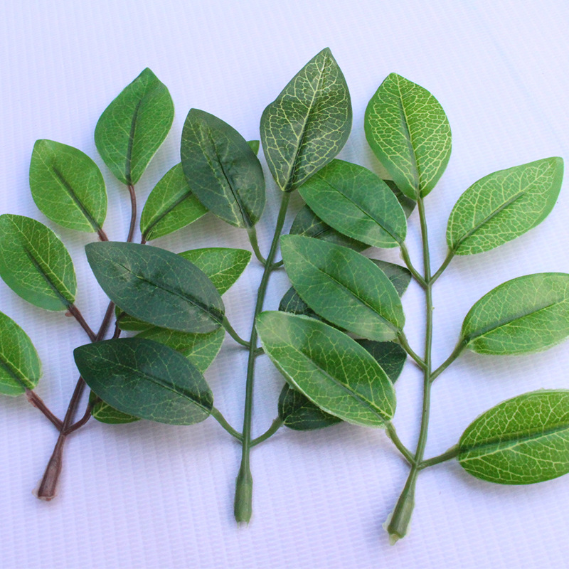 New artificial plant leaves bean flower leaves locust tree leaves Elm locust tree shooting Engineering decoration wholesale decoration