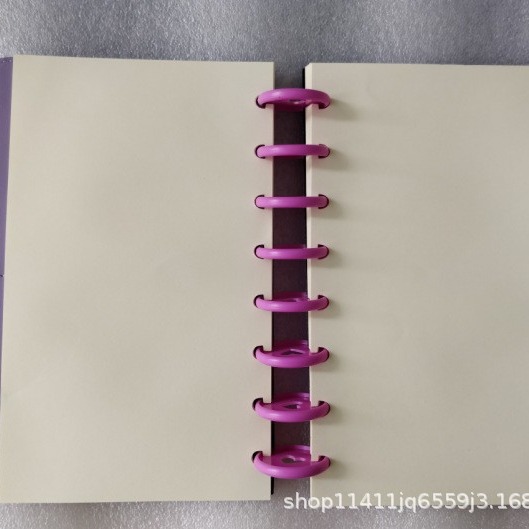 24/28/35mm Colorful Heart Mushroom Buckle Notebook Loose-leaf Buckle Hand Ledger Accessories Plastic Material