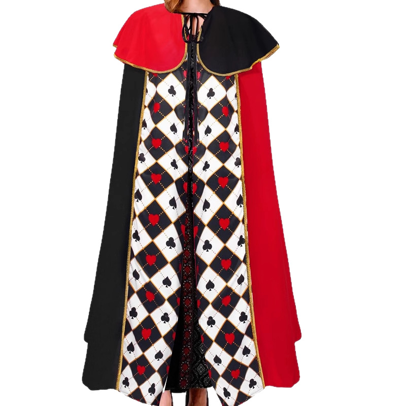 European and American Cross-Border Alice in Wonderland Costume Red Queen Cosplay Halloween Carnival Role-Playing