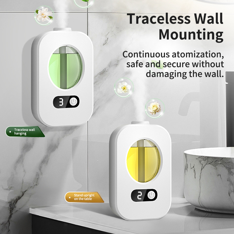 Intelligent automatic spray aroma diffuser diffuser with night light 4 digital display bedroom bathroom fragrance diffuser