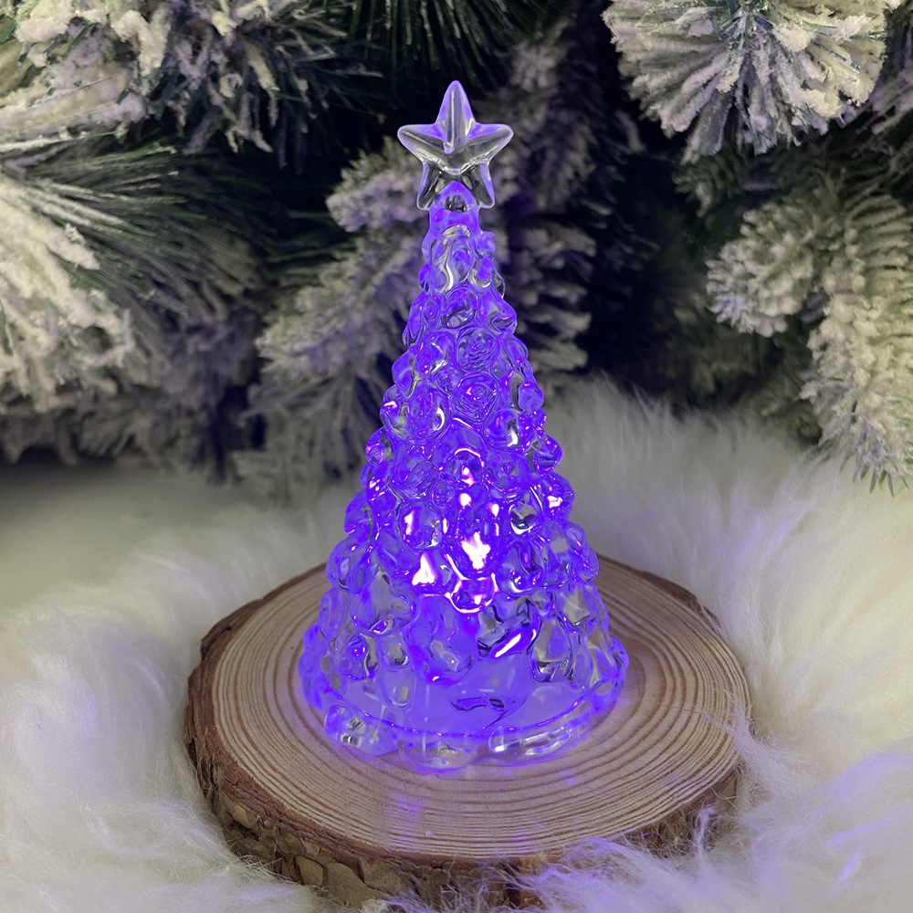 Christmas Iceberg Star Tree Night Light Bedroom Bedside Desktop Ornaments Creative Room Decoration Atmosphere Light