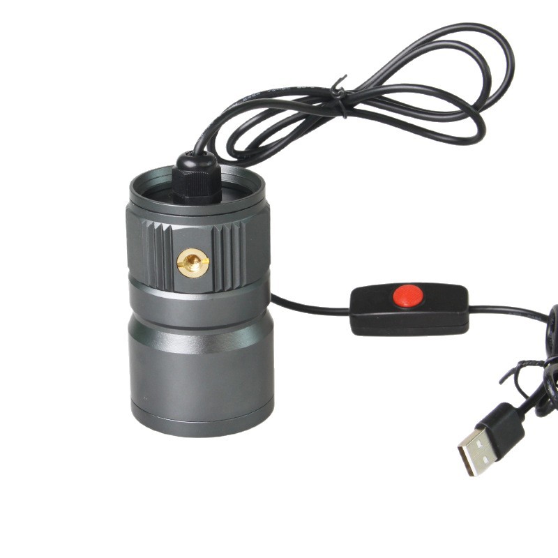 Fishing Night Fishing Photo Float Light 5V12V Fishing Spotlight Zoom Dual Light Super Bright USB Blue Light Night Fishing Light Aurora Cannon Large