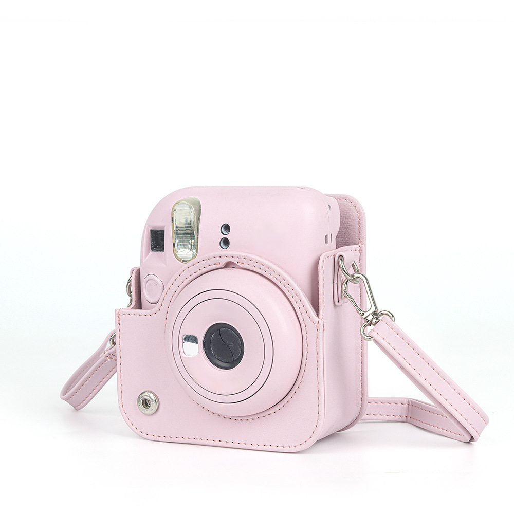 Suitable for Fuji Polaroid Mini 12 Pure Color Camera Bag Digital Camera Fitted Storage Protective Cover Crossbody Bag
