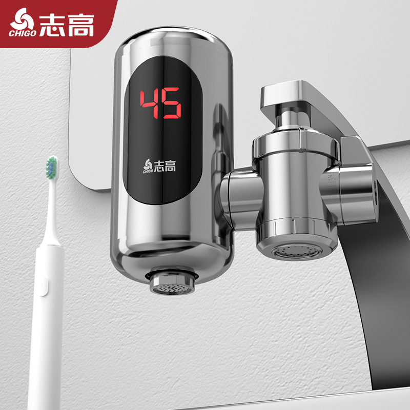 Электрический нагревательный смеситель Chigo без установки, быстрое нагревание, бытовой мгновенный нагреватель, кухонный мини водонагреватель