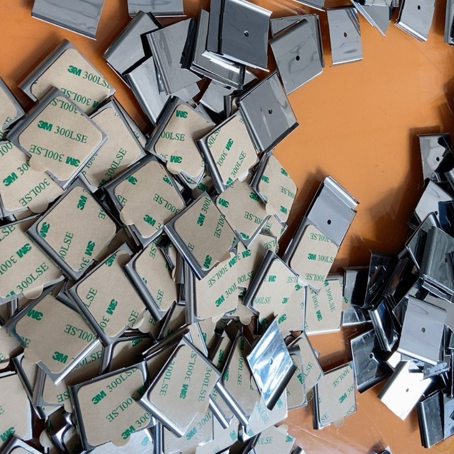 Cabinet Light Magnet Sheet Sensor Light Adhesive Iron Sheet 35*40 Stainless Steel Magnetic Patch Anti-Slip Magnet Light Strip