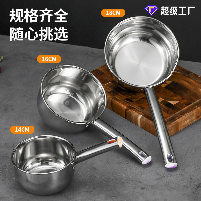 Ложка для воды из нержавеющей стали с квадратной ручкой, большая ложка для супа, расширенный черпак для воды, многофункциональная ложка для воды оптом