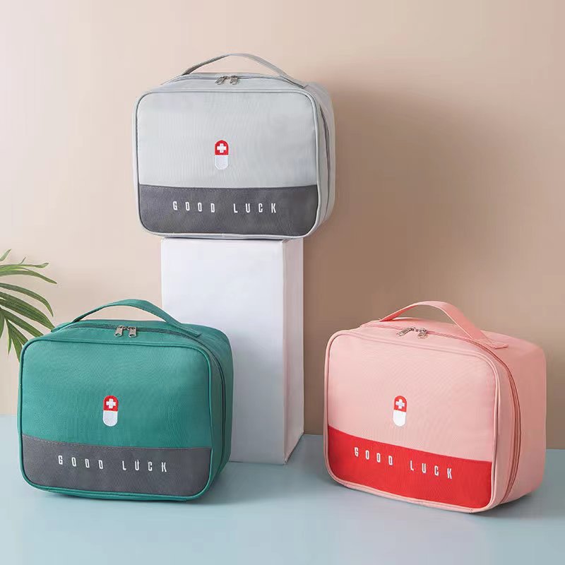 Portable Medical bag portable medicine bag emergency bag waterproof medicine storage bag epidemic prevention bag travel first aid bag medicine bag