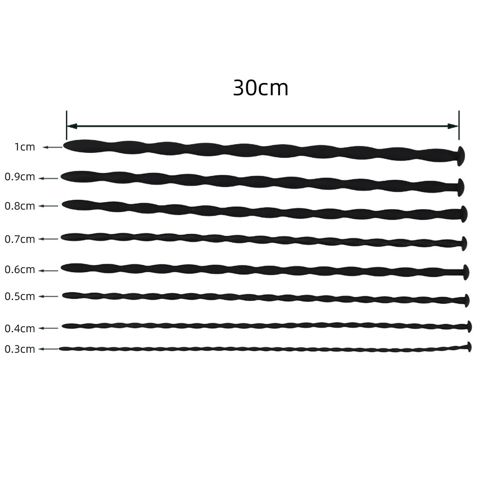 Factory Ready-Made Silicone Bead Urethral Stick for Men, Urethral Plug, Horse Eye Plug, Expansion Gay Adult Toy
