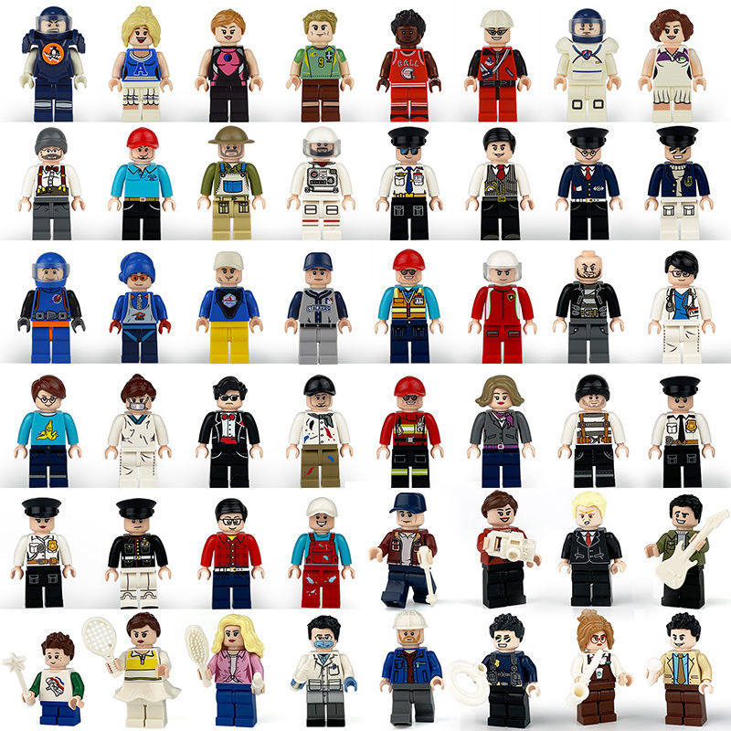 Compatible with Lego bricks doll assembled bricks doll city little figure doll children's educational toys gift wholesale