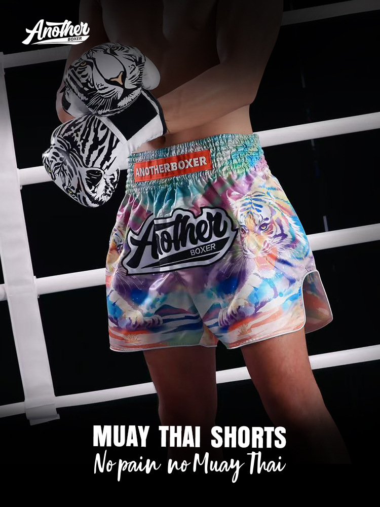 2025 New Multi-Color Boxing Shorts Muay Thai Boxing Competition Training Sanda Clothing Wholesale Shorts European Size Multi-Style