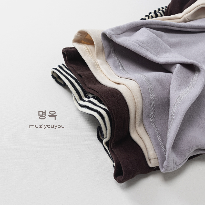 Children's Hooded Fleece Base Shirt Winter Versatile Korean Style Personalized Outfit Warm Clothes for Boys and Girls Baby Children's Clothing