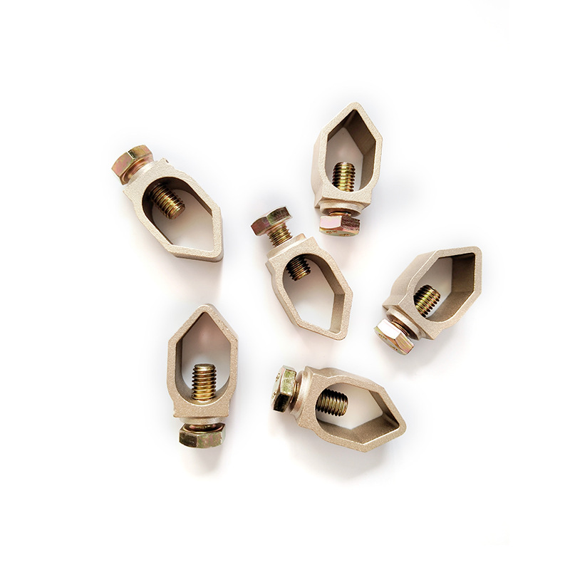 Brass Connection Lightning Protection Wire Clamp a (D) Type Clamp Manufacturer Wholesale Ground Wire Fastener Equipment Terminal Block Wire Clamp